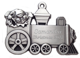 Elf Engineer Personalized Pewter Ornament