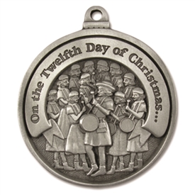 Twelfth Day of Christmas Pewter Ornament
